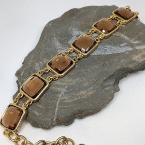Park Lane Smoky Quartz Glass Bracelet